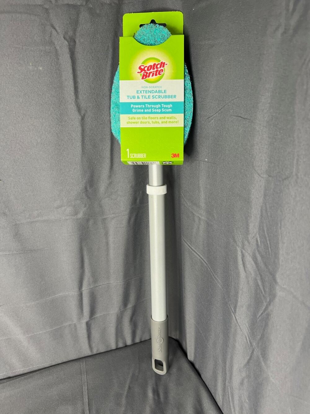 Scotch-Brite Shower and Tub Non-Scratch Scrubber w/ Extendable Handle NIP